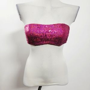 Victoria's Secret medium holo sequin swim top
